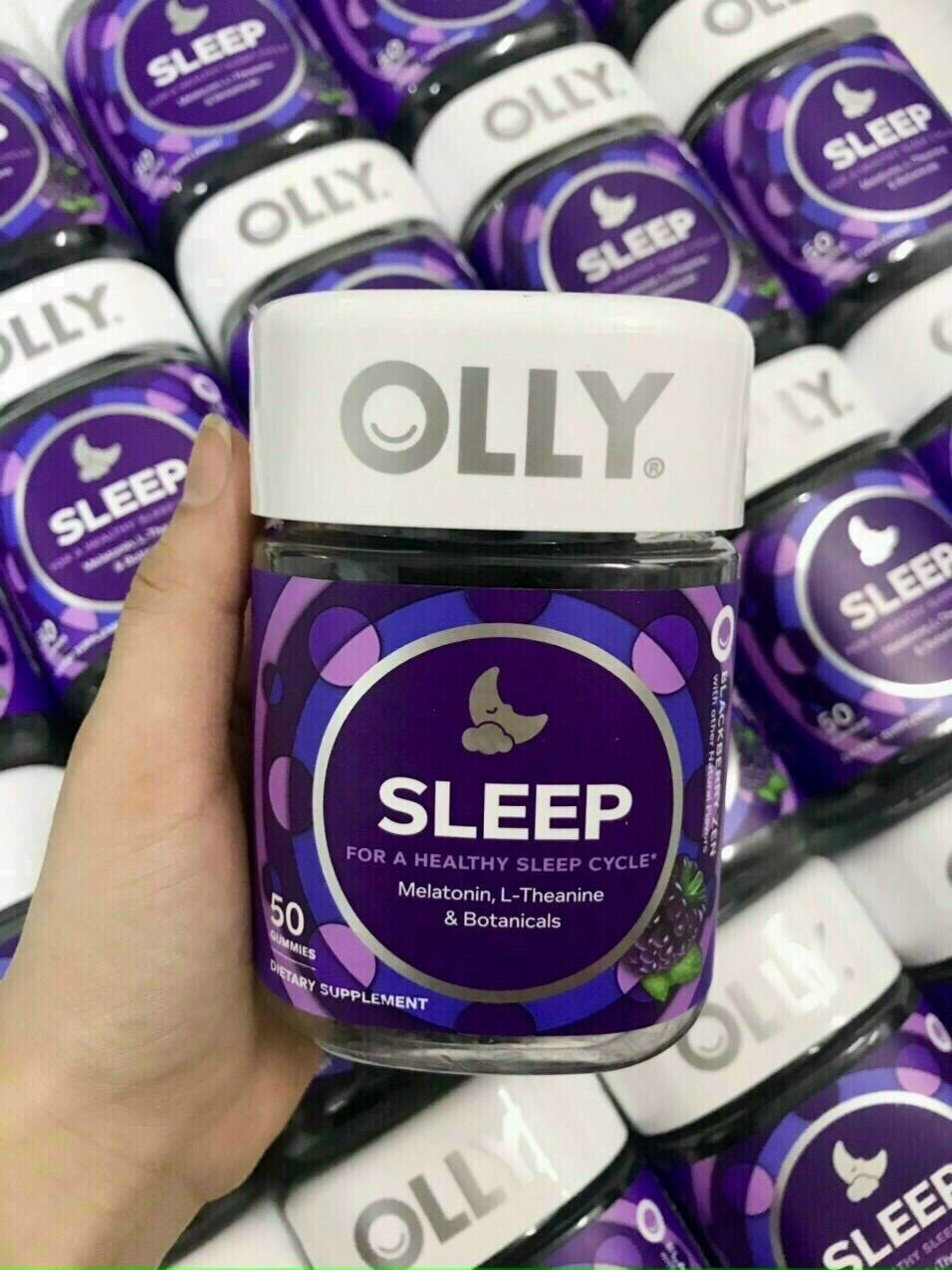 Kẹo dẻo hỗ trợ giấc ngủ Olly Sleep 50 Gummies – Blackberry Zen