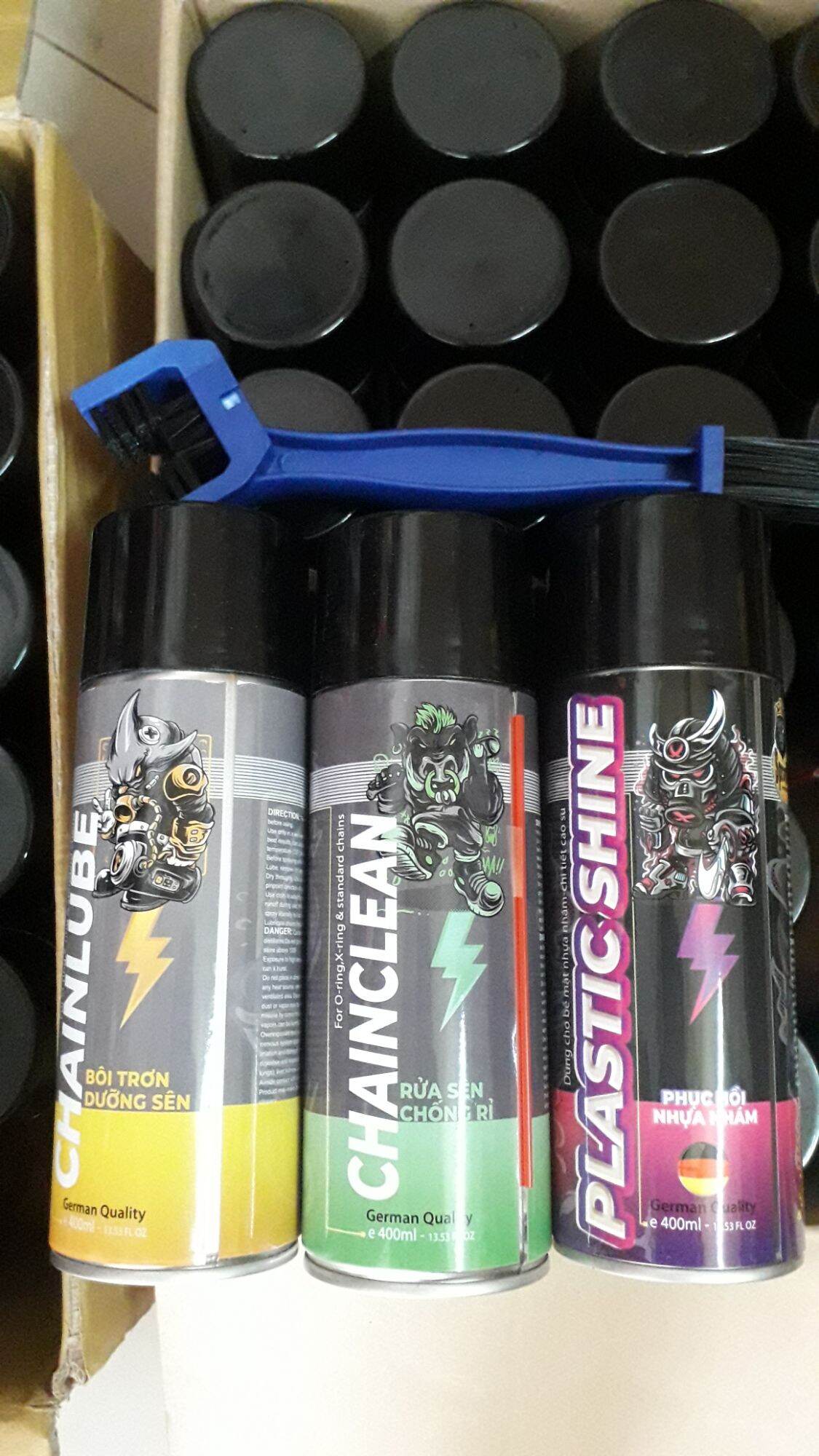 📢💰Combo tẩy , dưỡng sên và phục hồi nhựa nhám sprayking