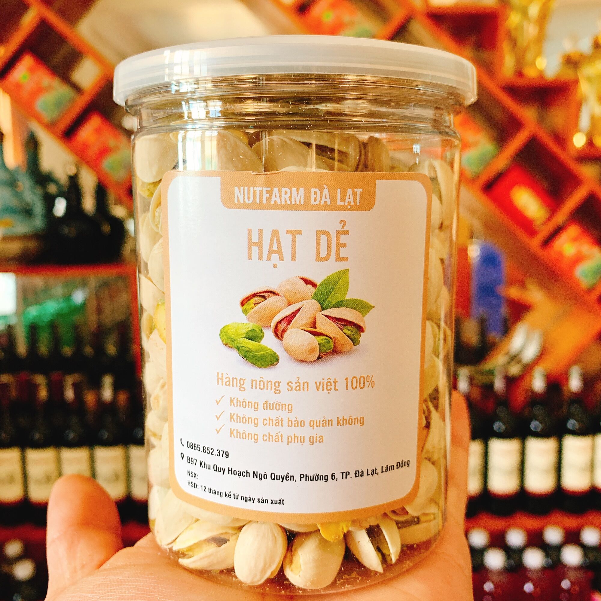 Hạt Dẻ Cười NutFarm Đặc Sản Đà Lạt Hũ 300gr