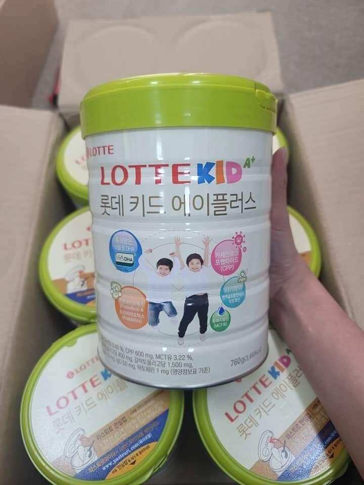 Sữa bò lotte kid a+ 760g