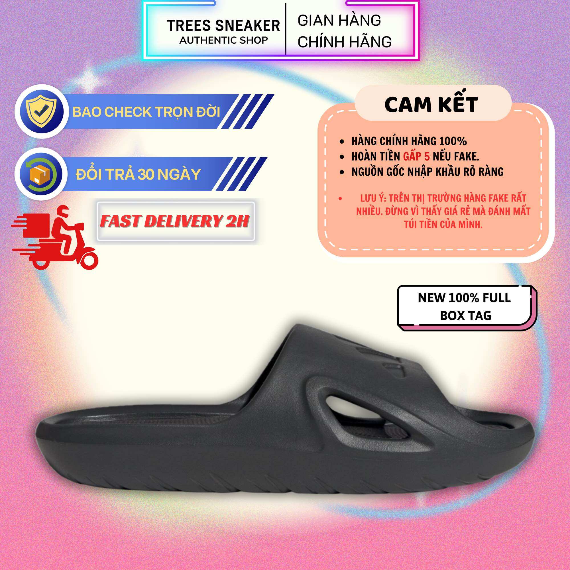 [CHÍNH HÃNG] Dép ADIDAS ADICANE SLIDES BLACK HQ9915