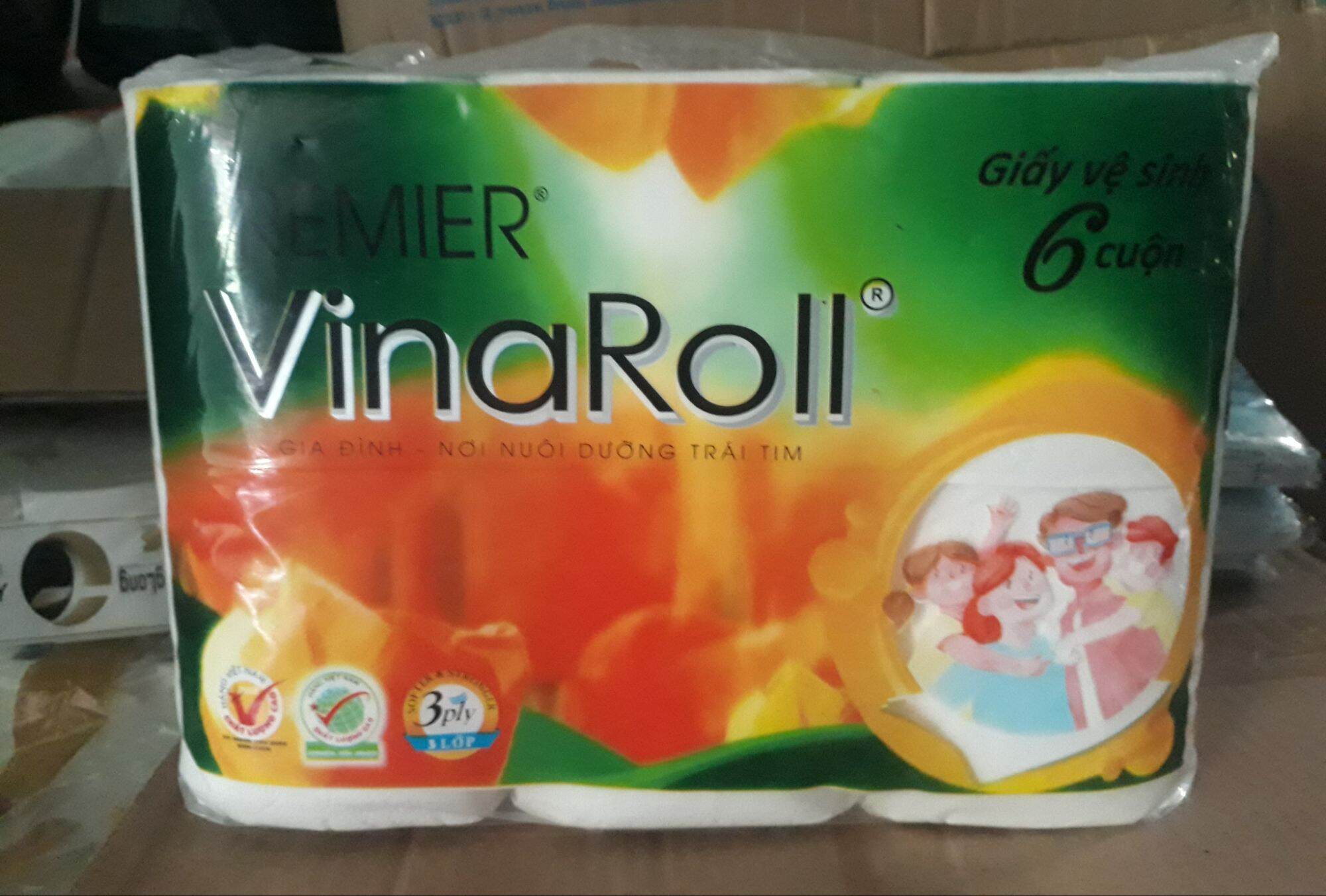 5 cây giấy vinaroll , 6 cuộn × 3 lớp