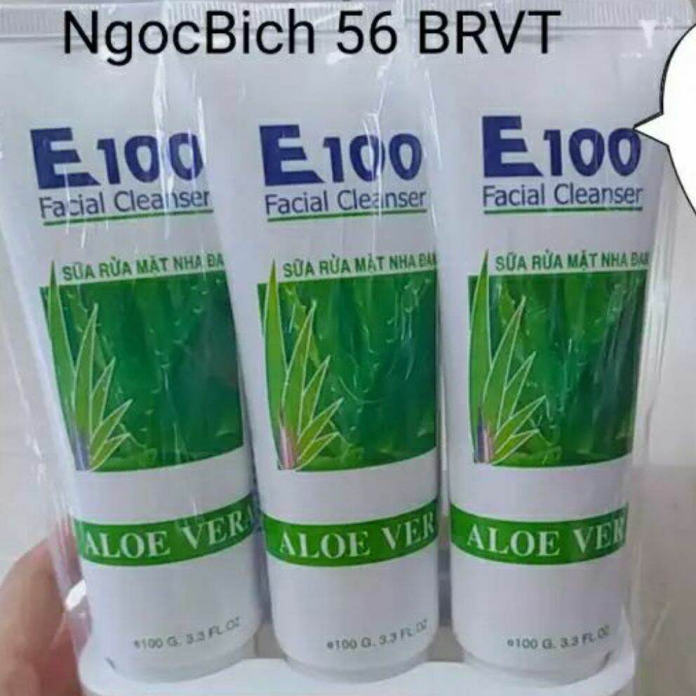 E100 - SỮA RỮA MẶT E100 NHA ĐAM 100G