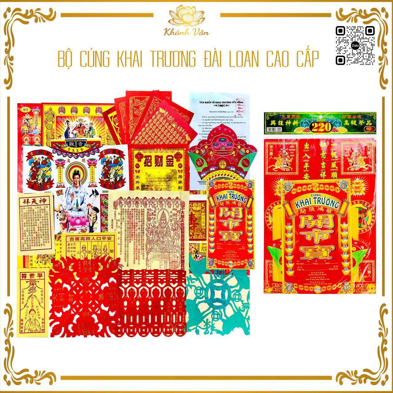 Giấy Cúng Khai Trương ( Nhà ở , Cửa Hàng )-( Ảnh Thật + Văn Khấn )