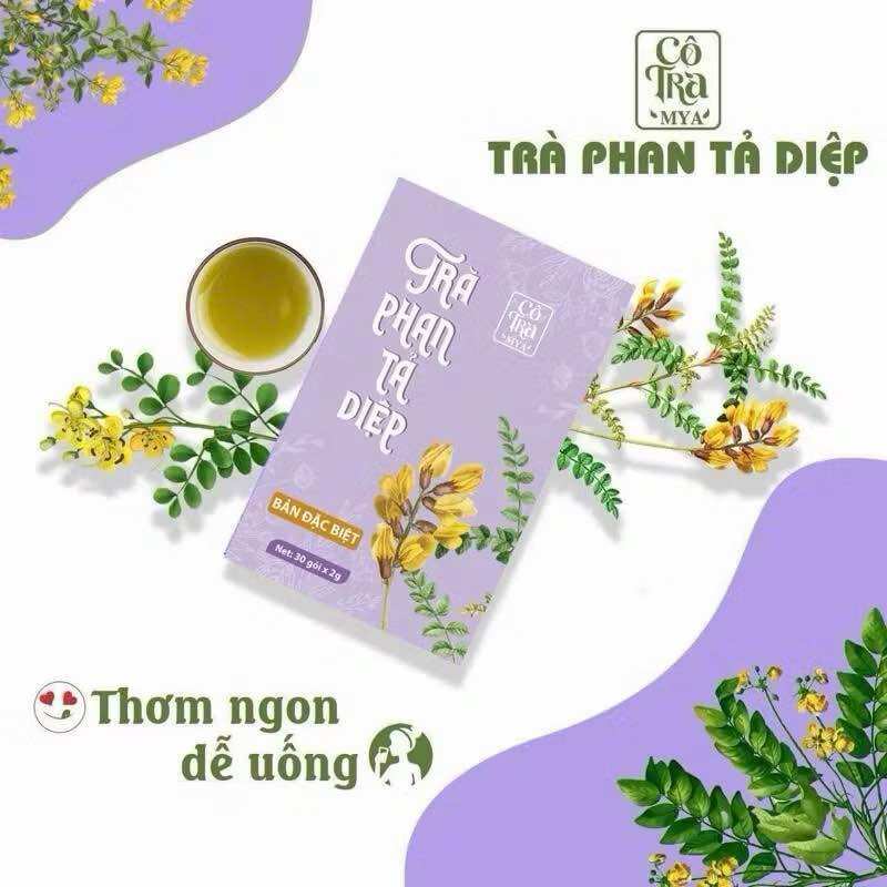 Trà Phan Tả Diệp ( Hỗ trợ nhuận tràng , táo bón 30 gói ) ( bản đặc biệt nguyên chất PTD 3 )