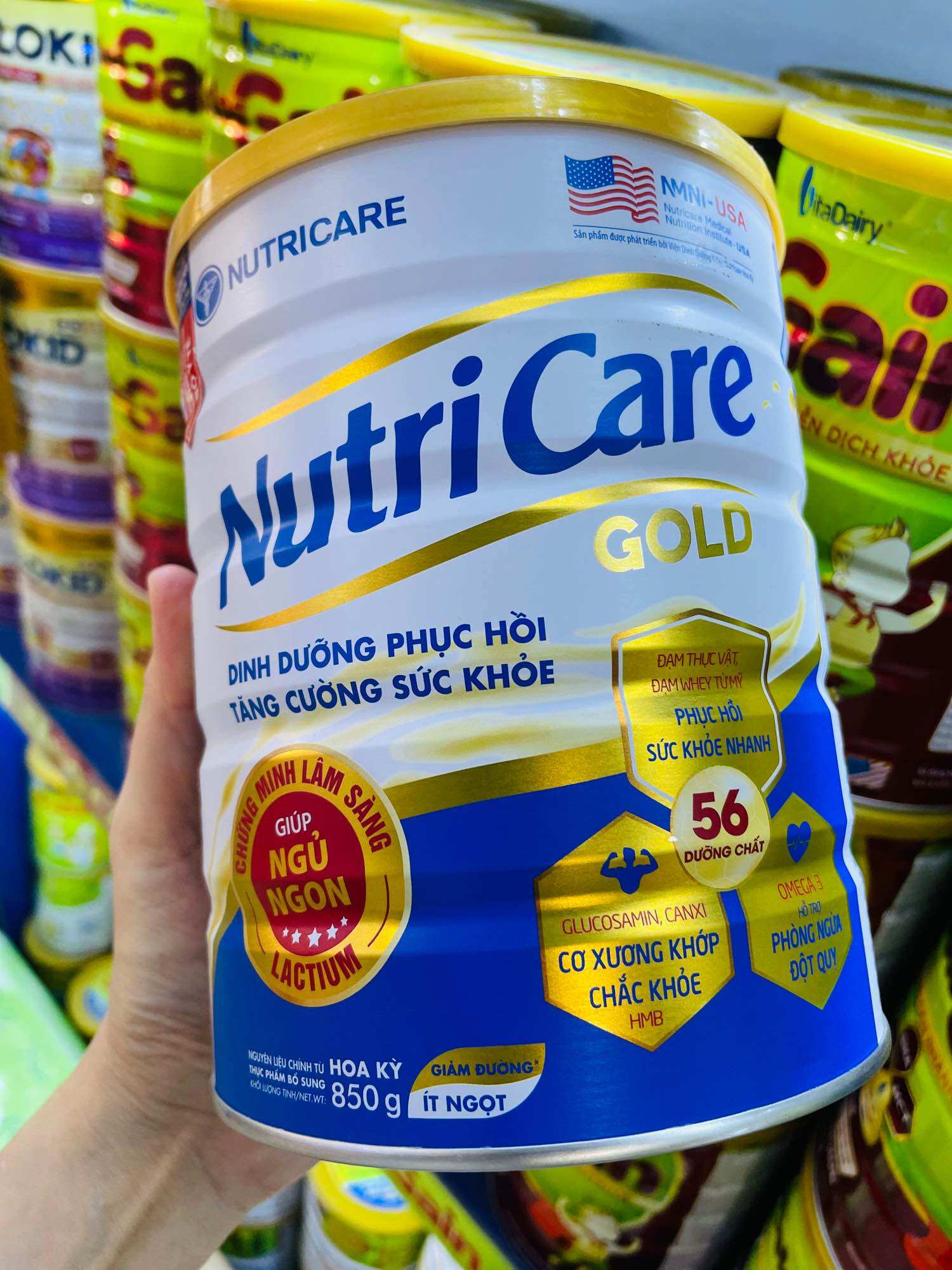 Sữa Sữa bột Nutricare Gold Mới phục hồi bồi bổ cơ thể (900g)