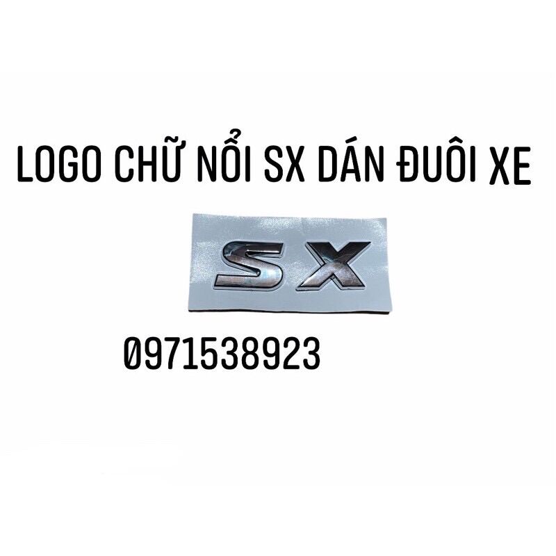 logo chữ LACETTI SX dán đuôi xe