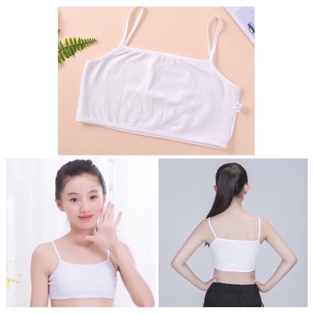 Áo lót cho bé gái học sinh cấp 1,2 chất liệu cotton siêu thấm hút mồ hôi- áo ngực học sinh- áo ngực nữ Br12