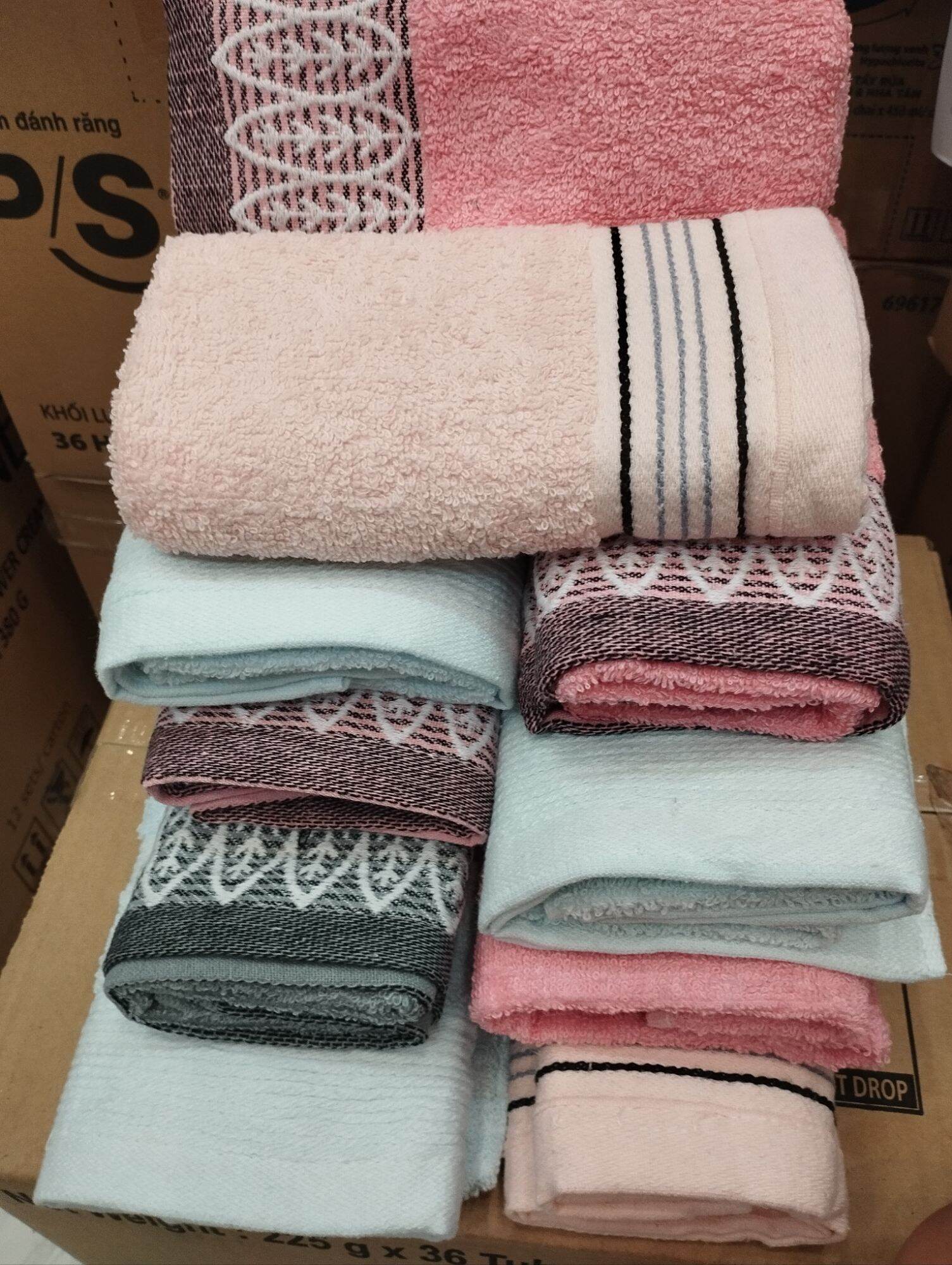 Khăn bông sợi cotton (35cm x70cm)