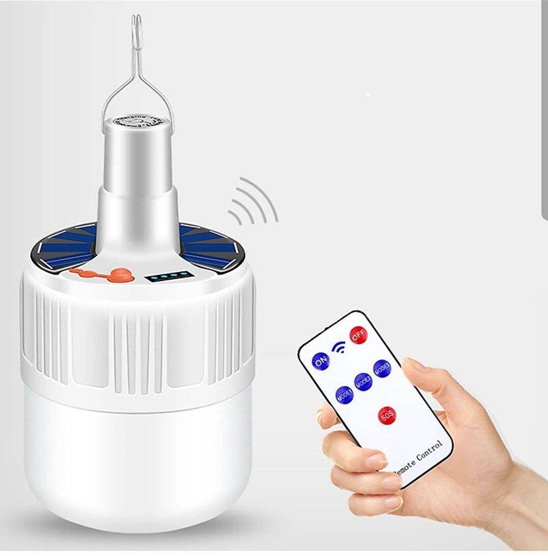 Bóng đèn led tích điện 100W- 2 chế độ sạc, có Remote