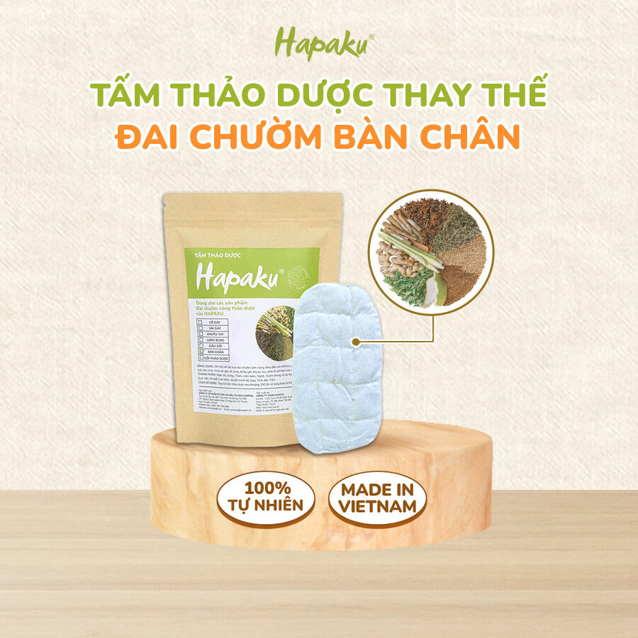MUA KÈM Tấm thảo dược thay thế của Đai chườm bàn chân Hapaku - làm nóng bằng điện