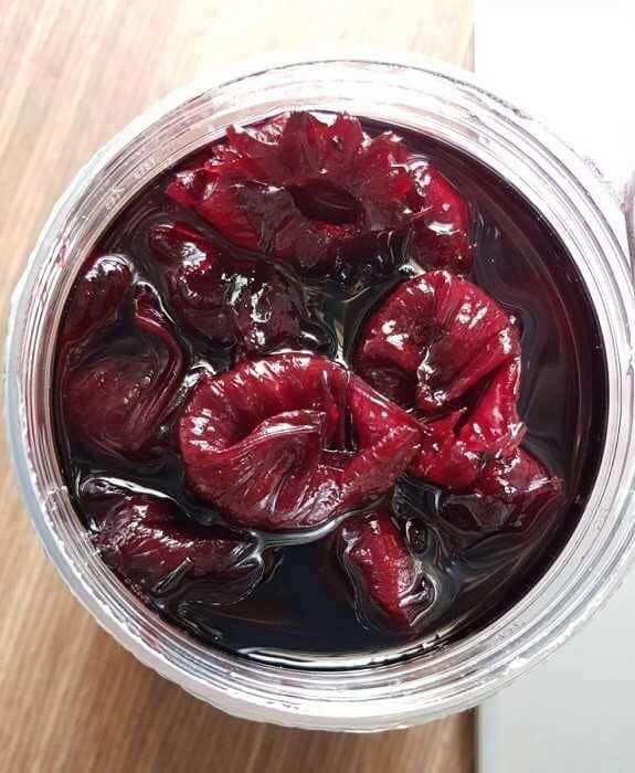 Siro hoa atiso đỏ, mứt atiso đỏ hủ 1kg [Hibicus]