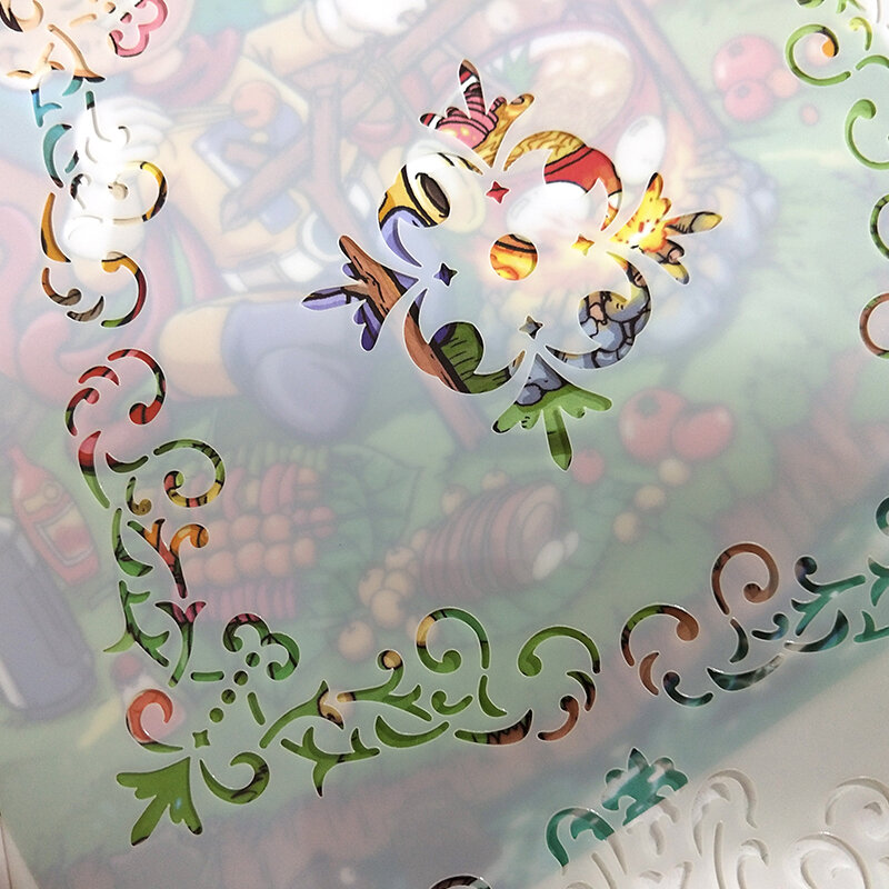 Hand Account Hand Copy Decorative Painting Template Elementary School Tabloid Graffiti Drawing Hollow Mold Album DIY Accessories