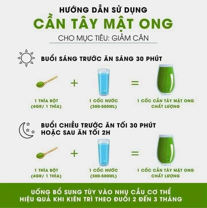bột cần tây nguyên chất