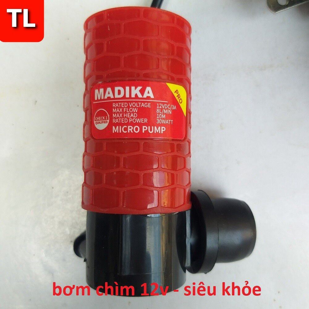 máy bơm nước chìm mini 12v - Dùng điện 22V (bơm nước cắt rãnh tường)