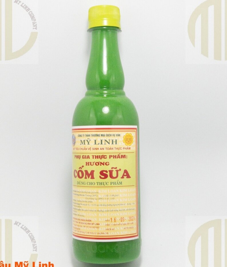 Hương cốm sữa chai 500ml ( Dùng trong ngành thực phẩm bánh,kẹo...)
