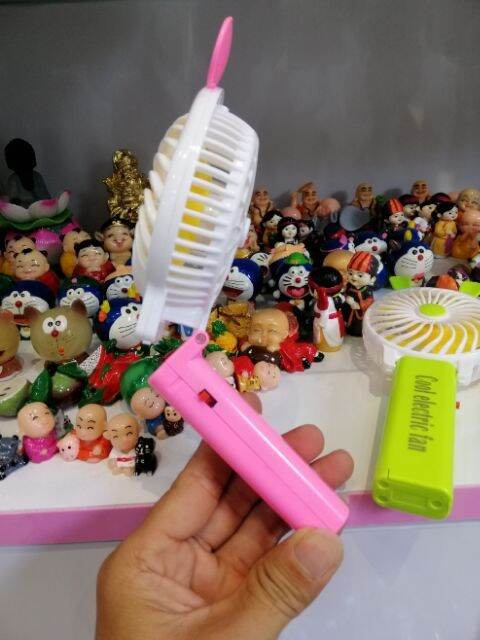 QUẠT PIN MINI. QUẠT PIN GẤP. QUẠT CHẠY PIN AA.