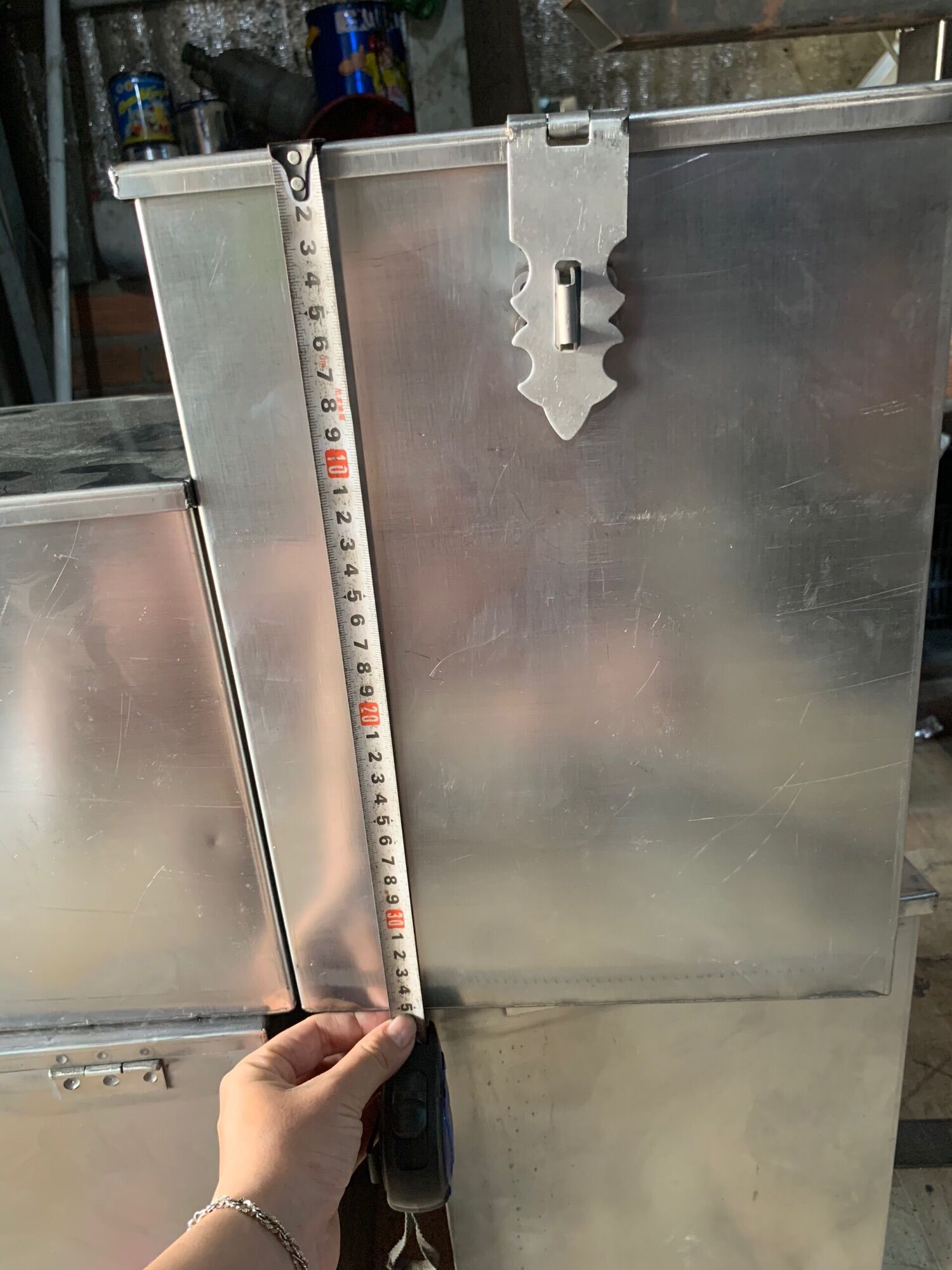 THÙNG ĐỰNG ĐỒ NGHỀ INOX TO LOẠI DÀY