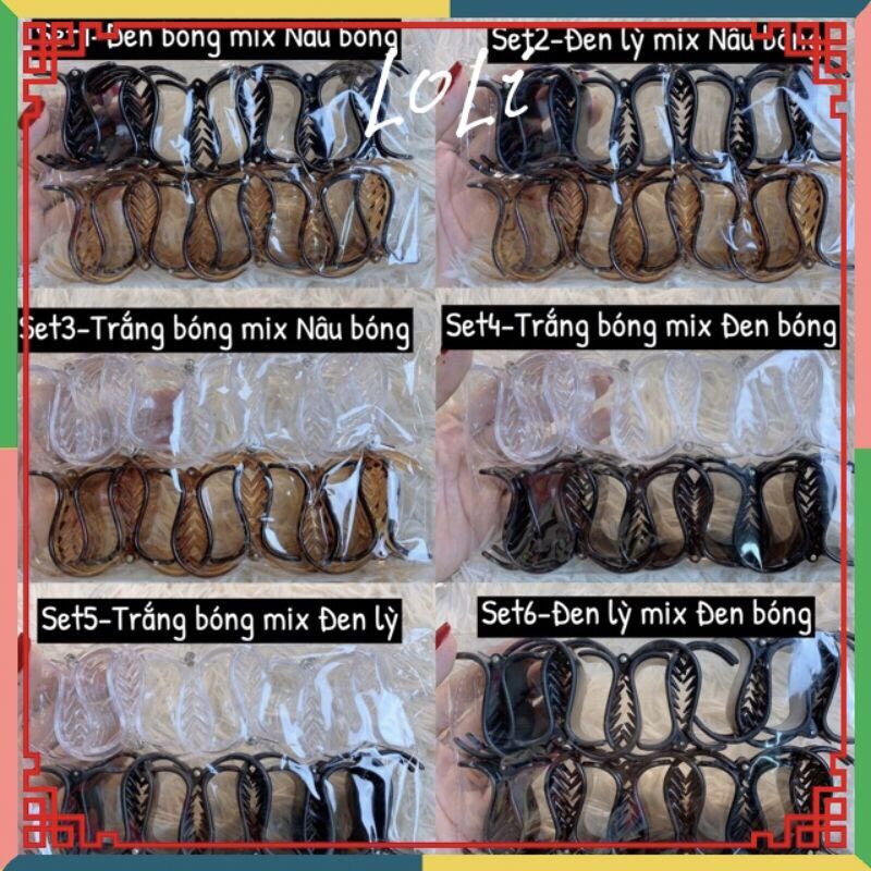 Sét 12kẹp tóc càng cua nữ