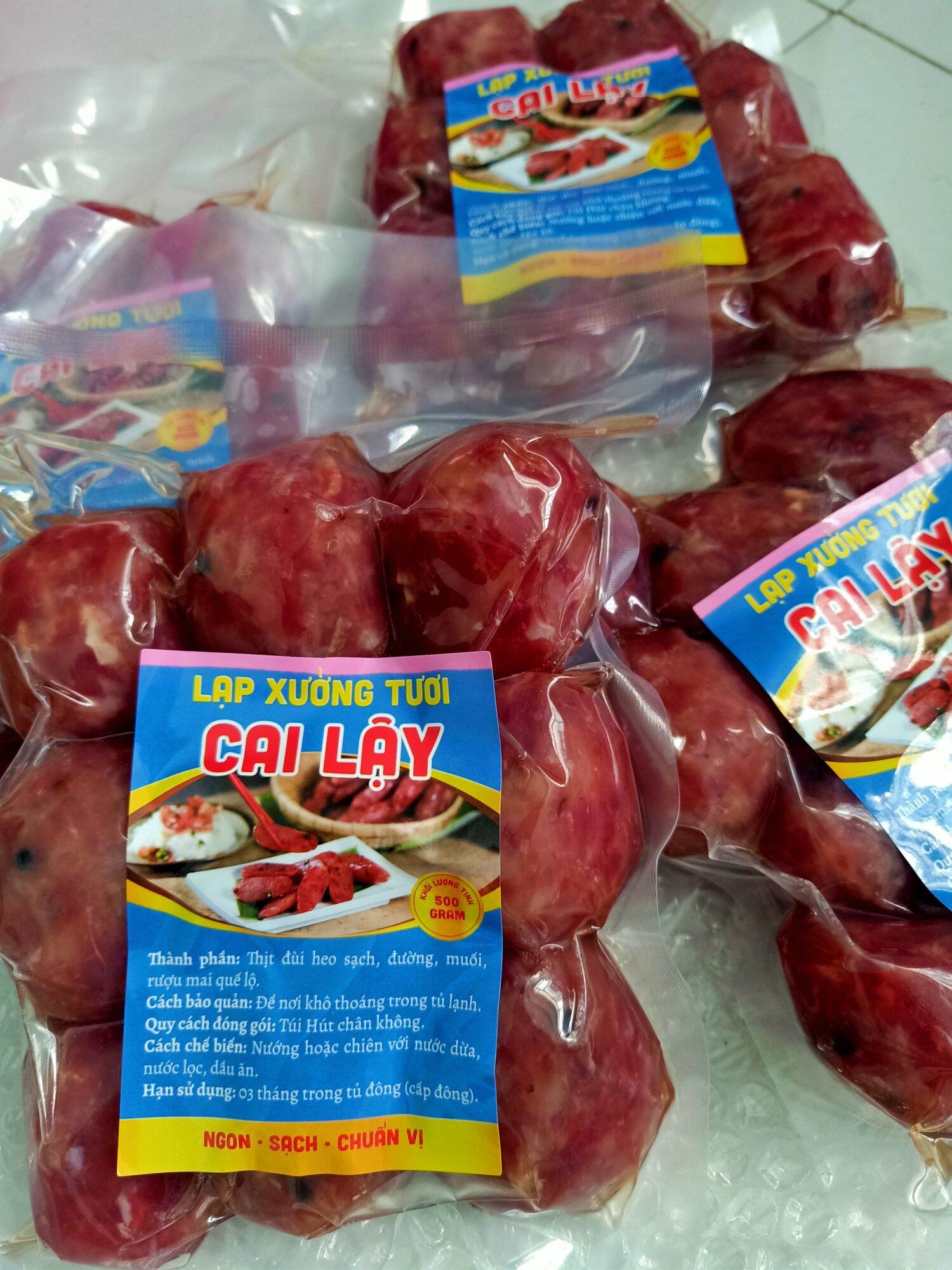 [HCM]500GR LẠP XƯỞNG TƯƠI HỒ LÔ