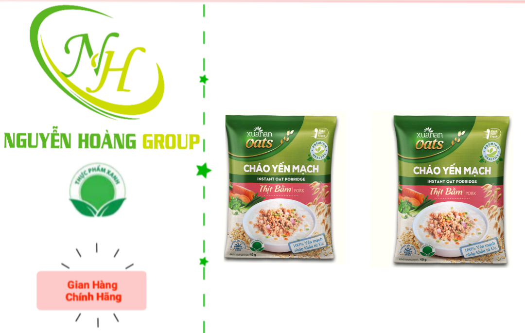 [HCM]COMBO 6 Gói -  Cháo Yến Mạch Rau Nấm Xuân An 40g