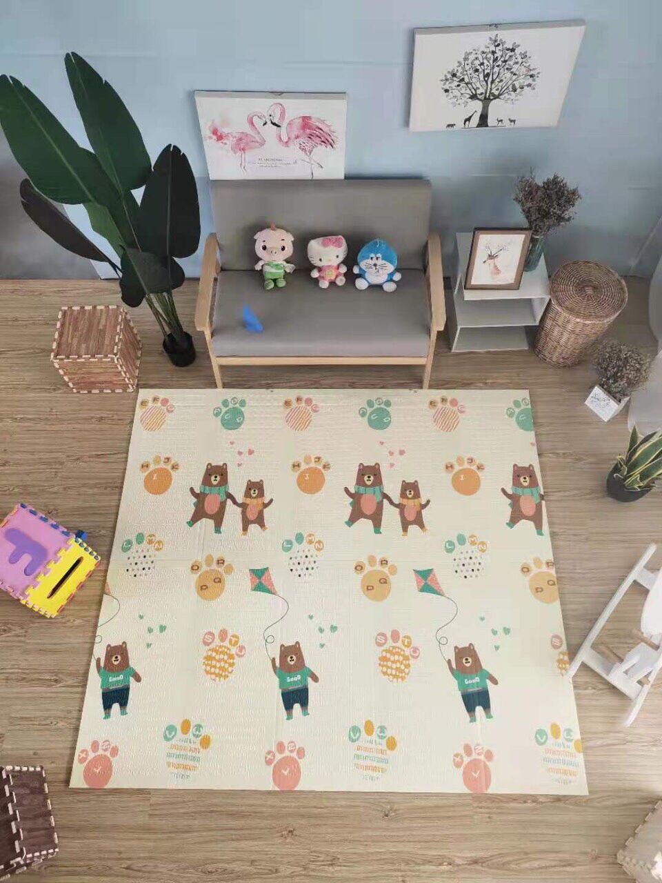 Thảm xốp xpe gấp gọn cho bé 1.8x2m