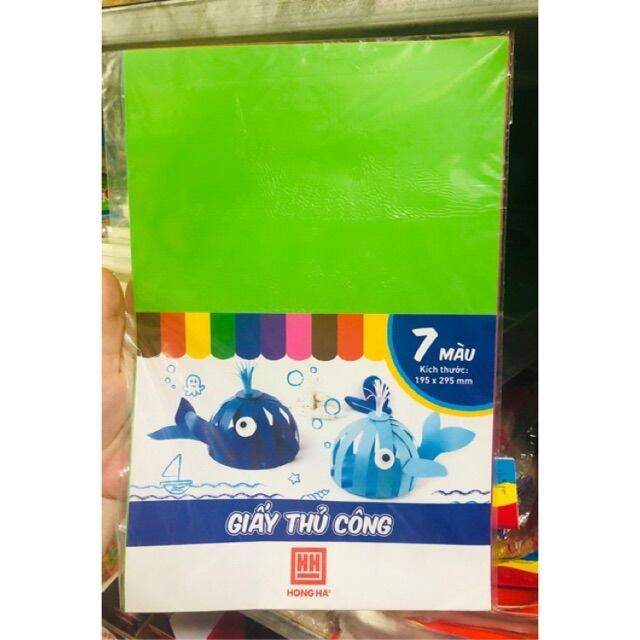 Tập giấy thủ công A4 Hồng Hà