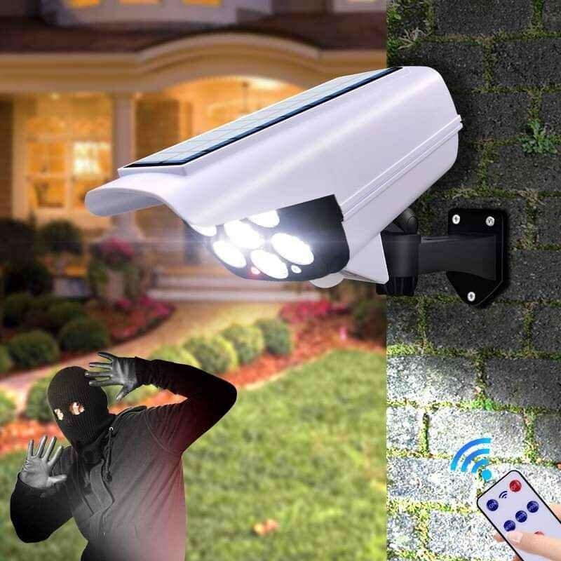 Đèn năng lượng mặt trời giả Camera chống trộm hiệu quả
