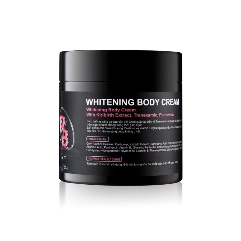 Kem body rucos đen 200g dưỡng trắng da cao cấp