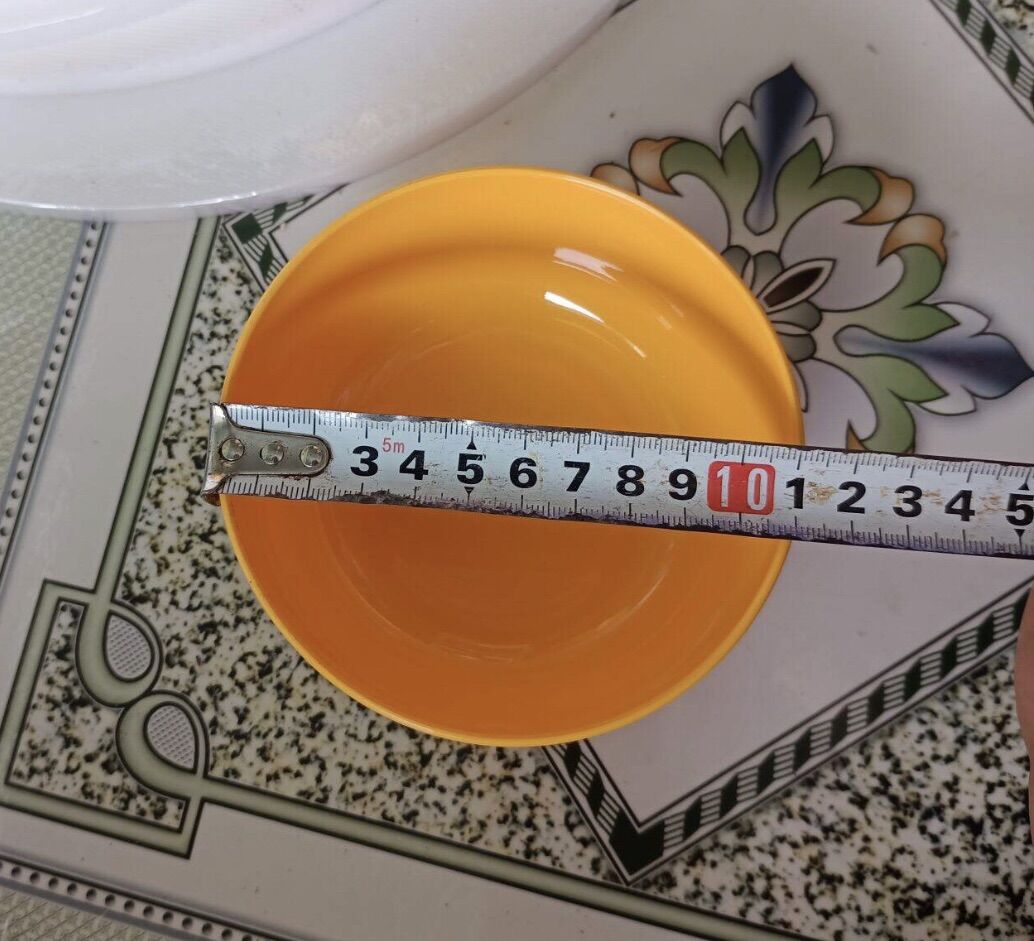 🍚 Set 10 Chén Ăn Cơm HOA CÚC, Nhựa Dẻo (Rộng 11cm, hình thật)