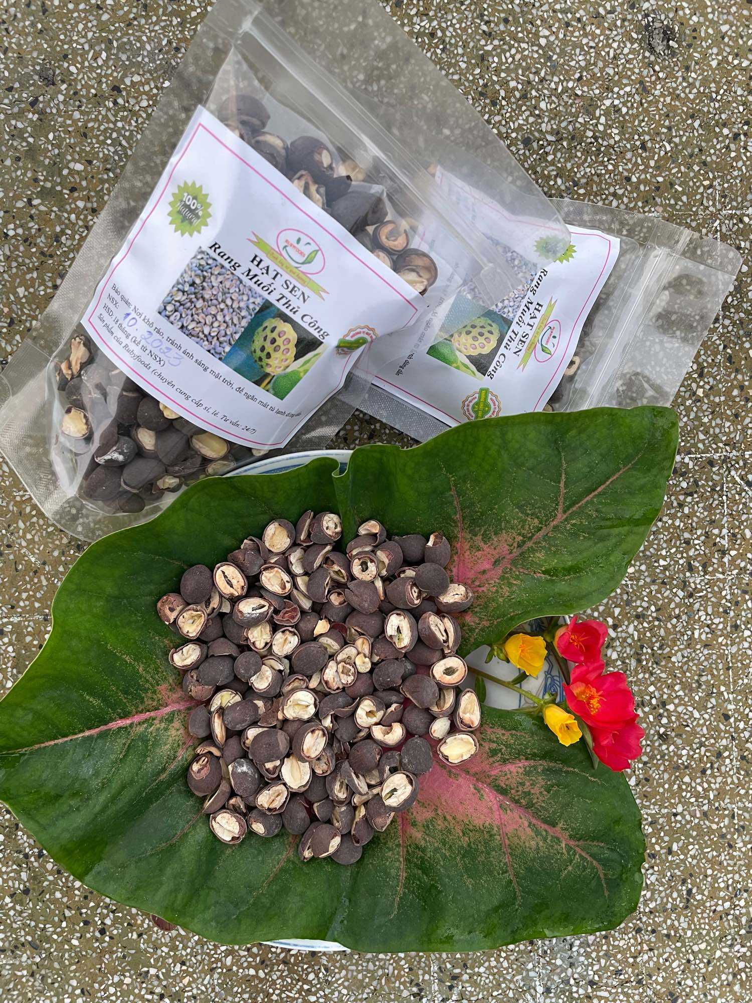 Hạt sen rang muối thủ công 1 kg