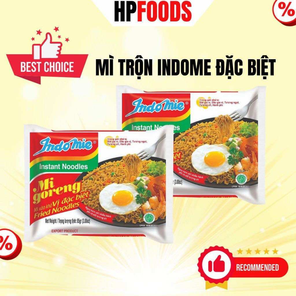 Mì trộn Indomie vị đặc biệt gói 85g-Mì xào trộn ăn liền vị trứng đặc biệt hiệu Indomie