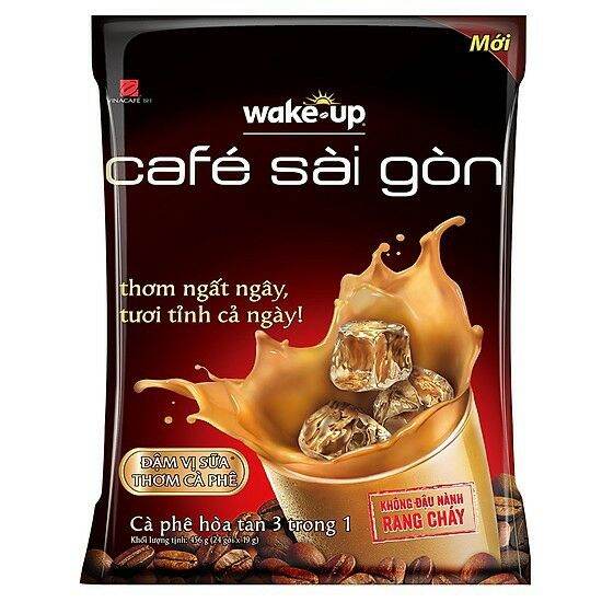 Cà phê sữa  Wake up bịch 24 gói  × 19g