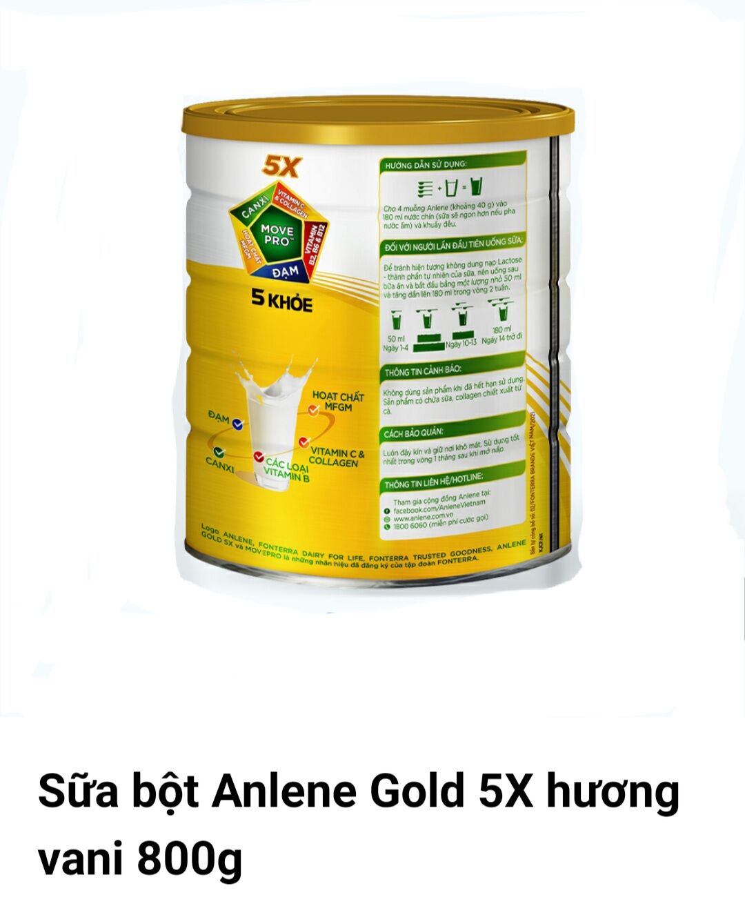 Sữa bột anlene