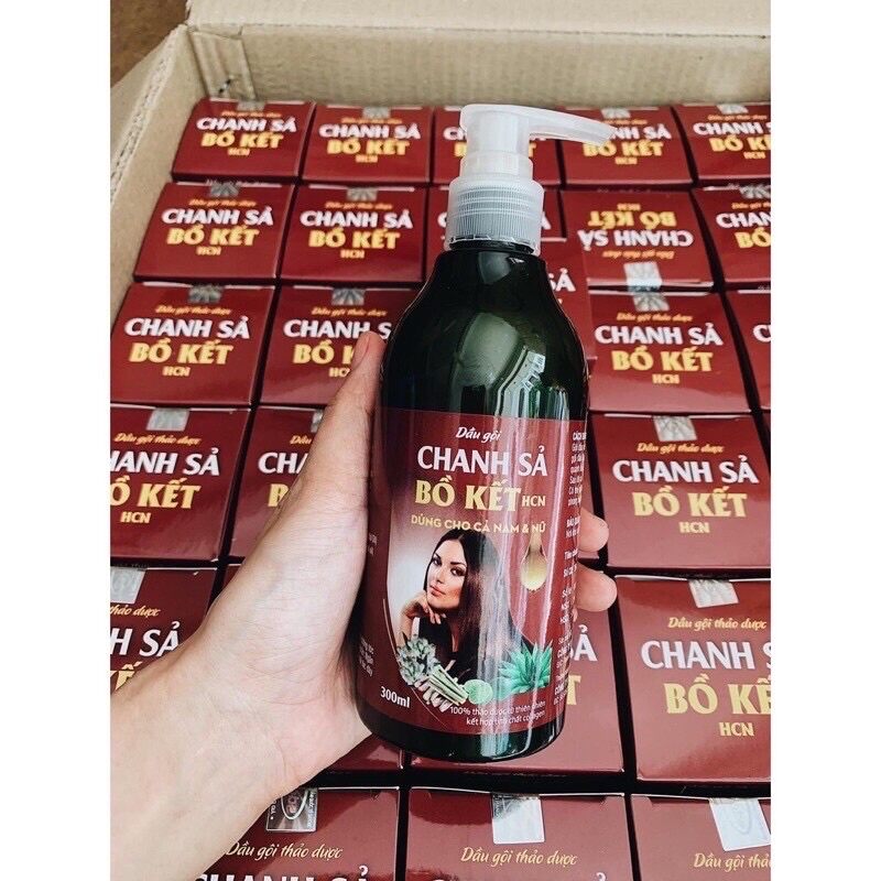 Dầu gội thảo dược chanh sả bồ kết HCN, dầu gội cung cấp dưỡng chất giúp mái tóc chắc khỏe, suôn mượt