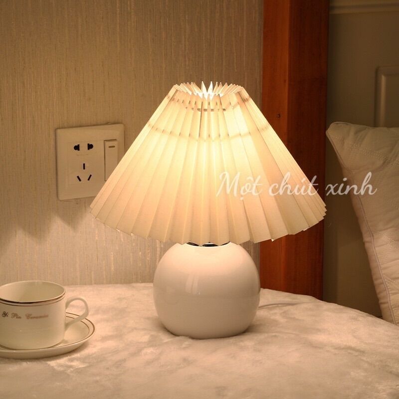 Đèn ngủ vintage phong cách Hàn Quốc đèn có điều khiển tăng giảm độ sáng
