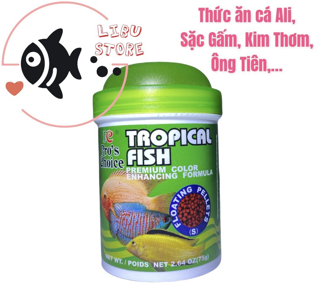 Thức ăn cá ali tropical fish - hủ 75gram