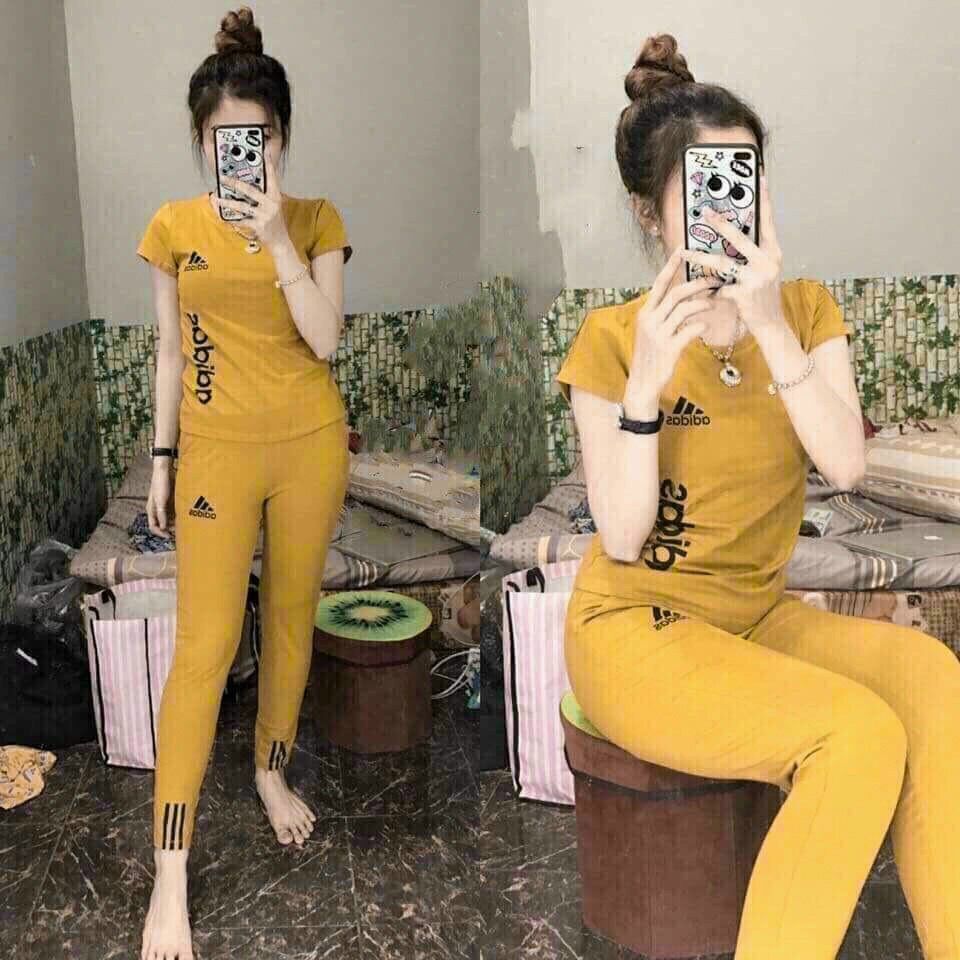 [HCM]BỘ ĐỒ COTTON LOGO THÊU ADS CAO CẤP