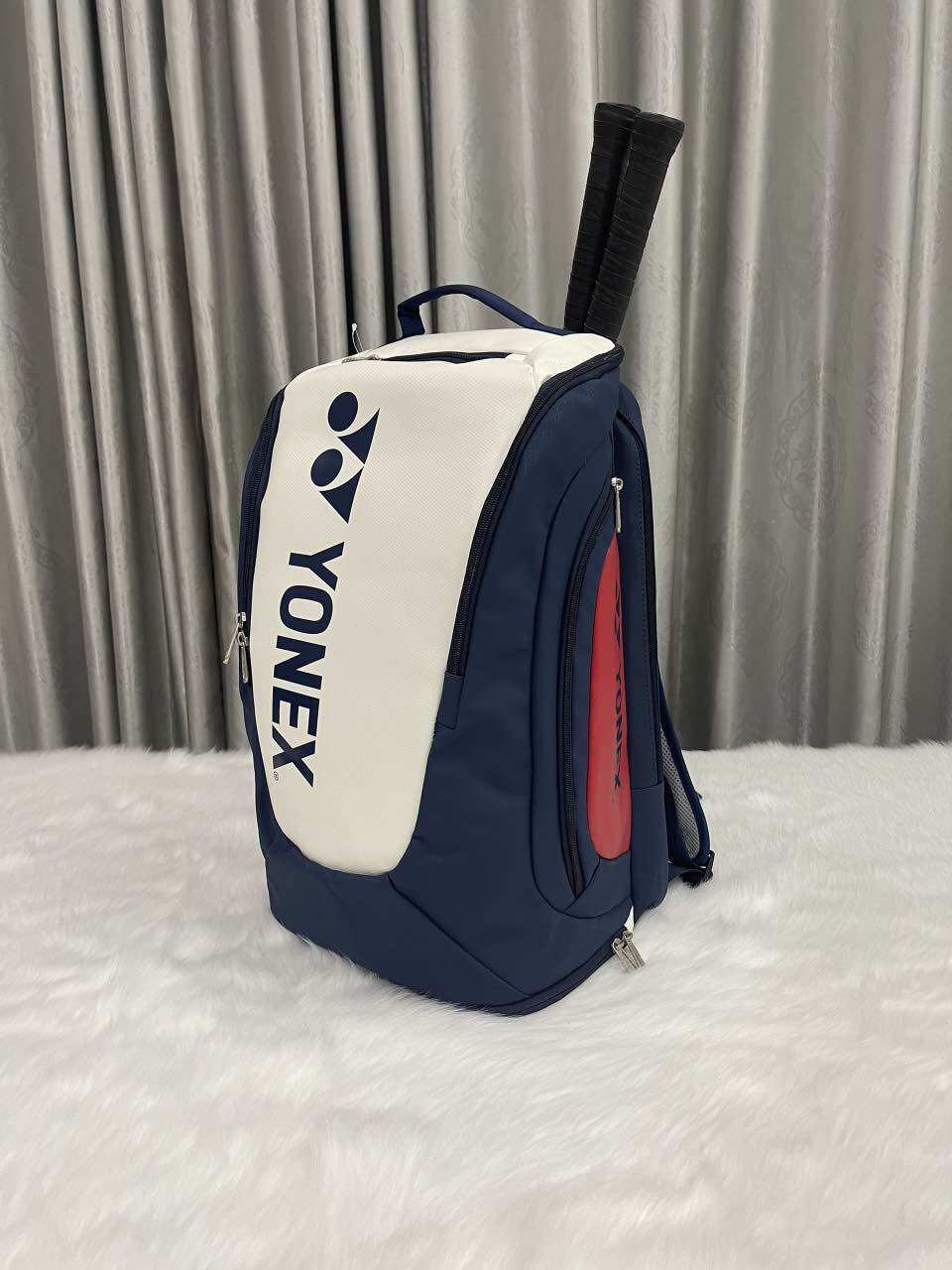 Balo yonex cầu lông / balo tennis chất da kích thước lớn