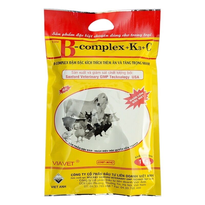1kg b-complex+k3+c tăng trọng nhanh, nâng cao đề kháng