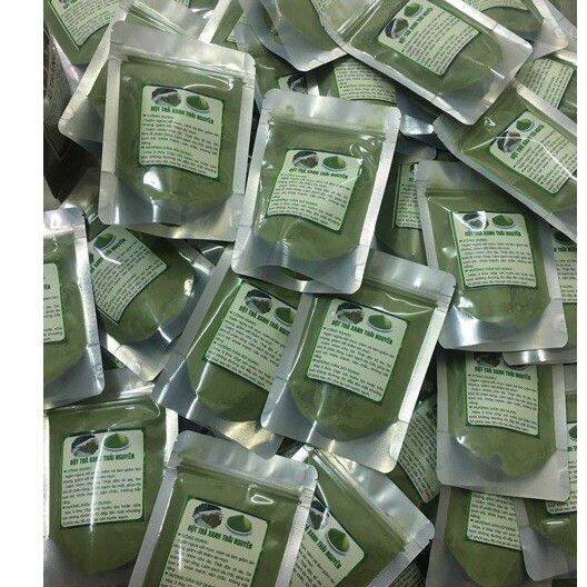 Bột trà xanh đắp mặt nguyên chất giảm mụn mờ thâm túi 1kg.