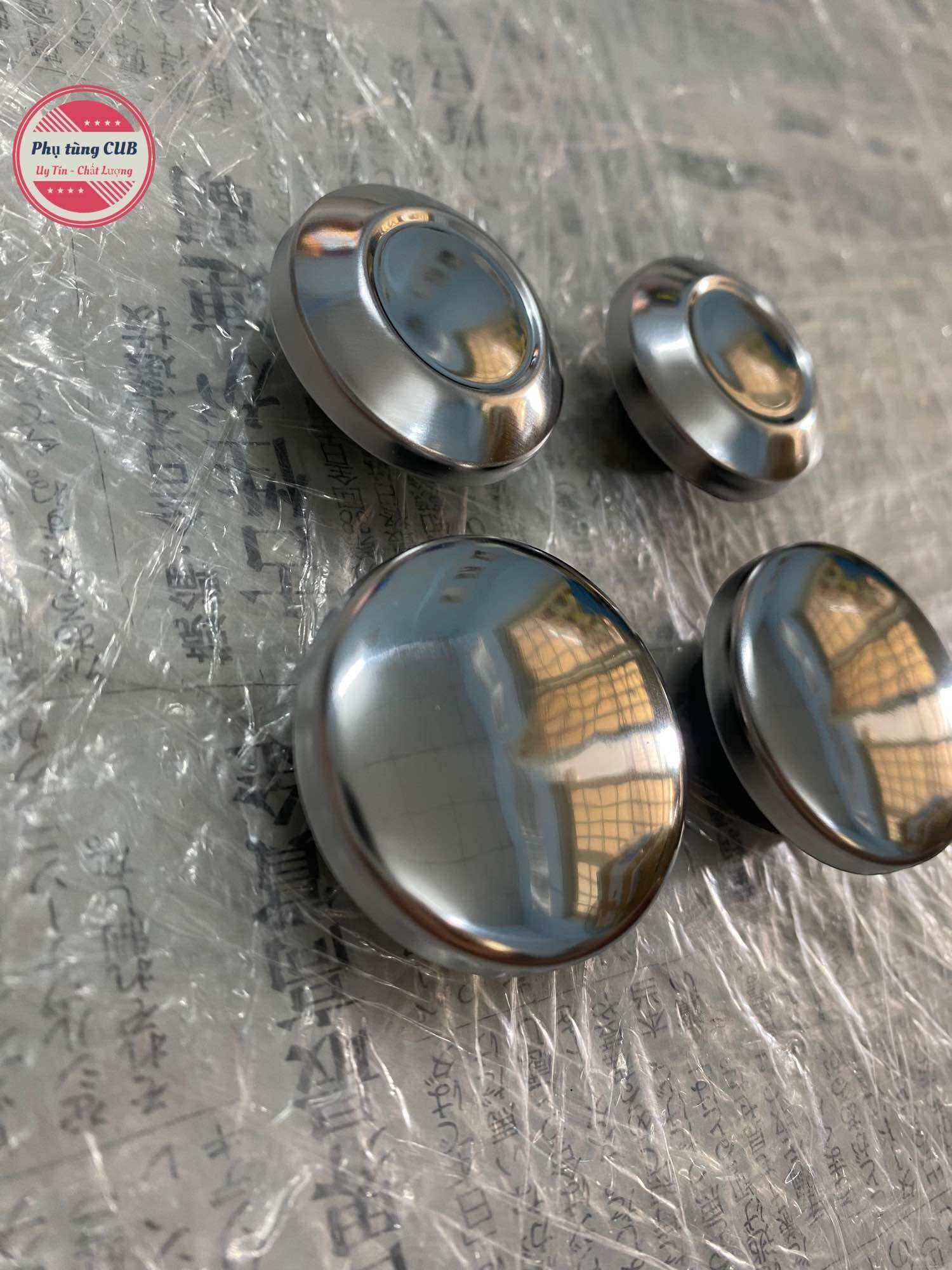 Nút chụp phuộc trước và sau bằng inox
