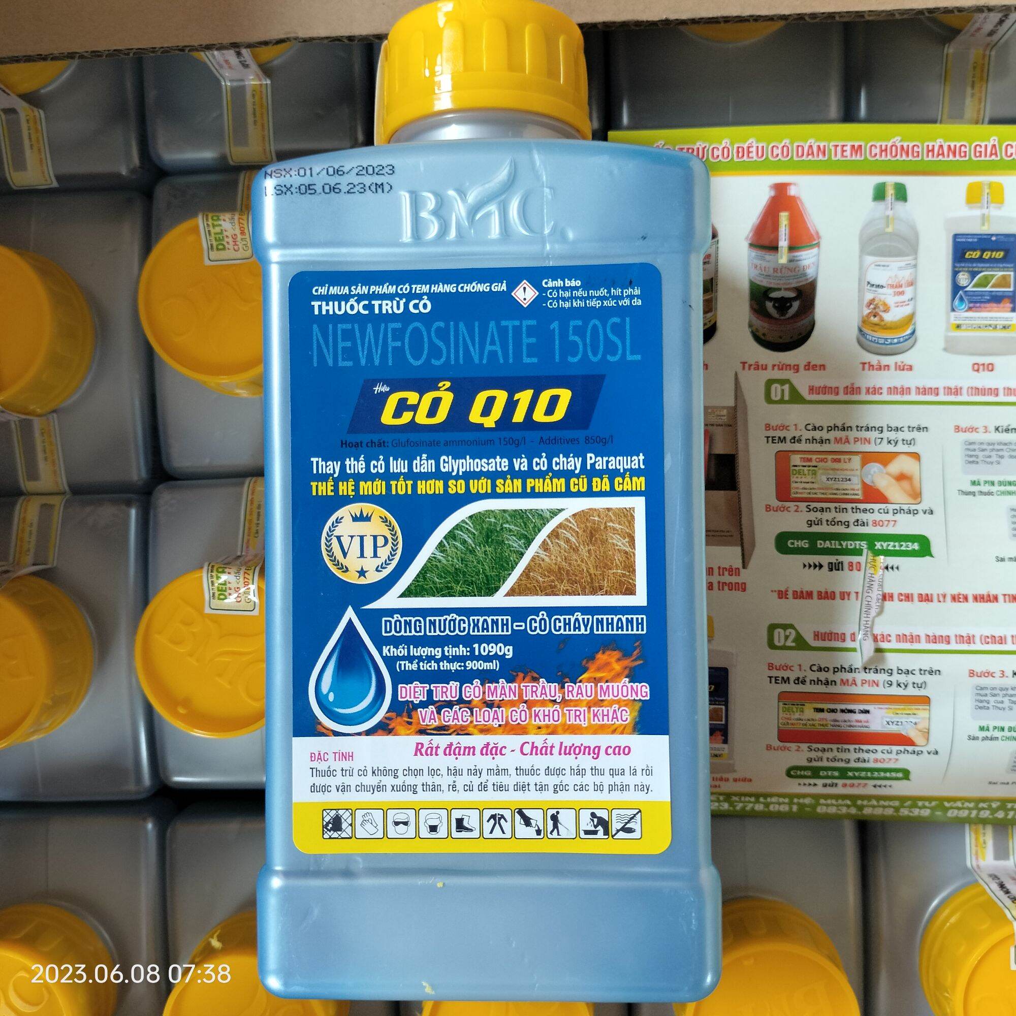 DIỆT CỎ LƯU DẪN, KHAI HOANG, CHÁY NHANH TẬN GỐC ( CHAI 800ML)