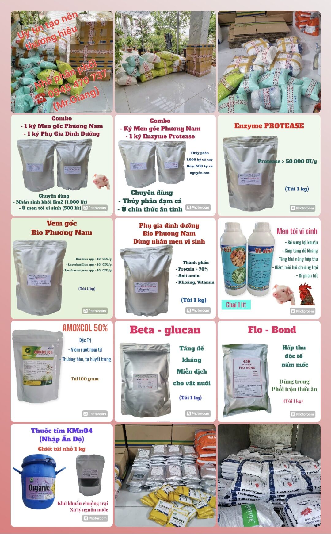 Men vi sinh ủ đạm cá (nữa ký Men Phương Nam + nữa ký Enzyme Protease)