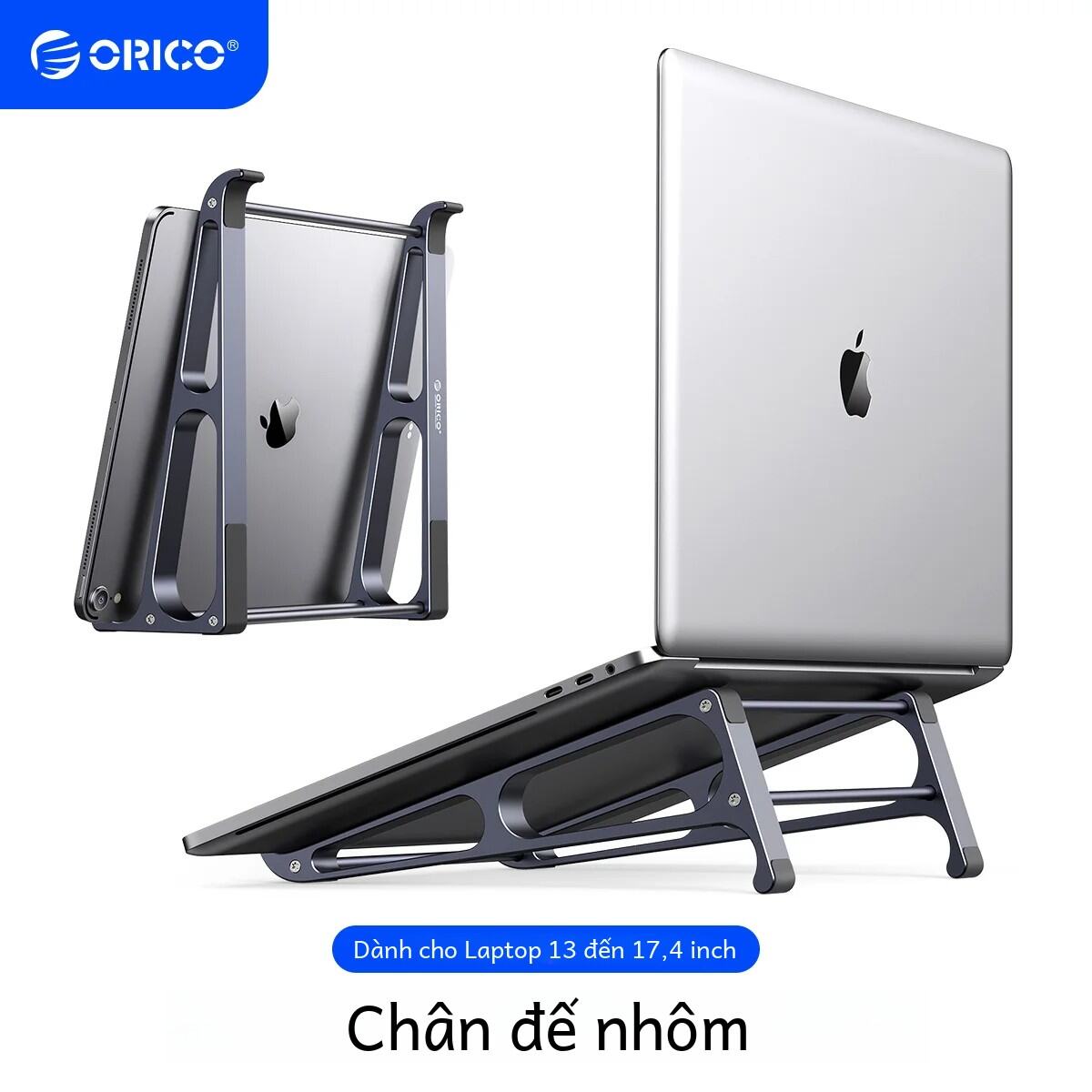 ORICO MA Đế Laptop 2 Trong 1 Nhôm Dọc Giá Đỡ Máy Tính Bảng Có Thể Tháo Rời Hỗ Trợ Cho PC 10-17.4 Inch Macbook Đa Chức Năng Chân Đế