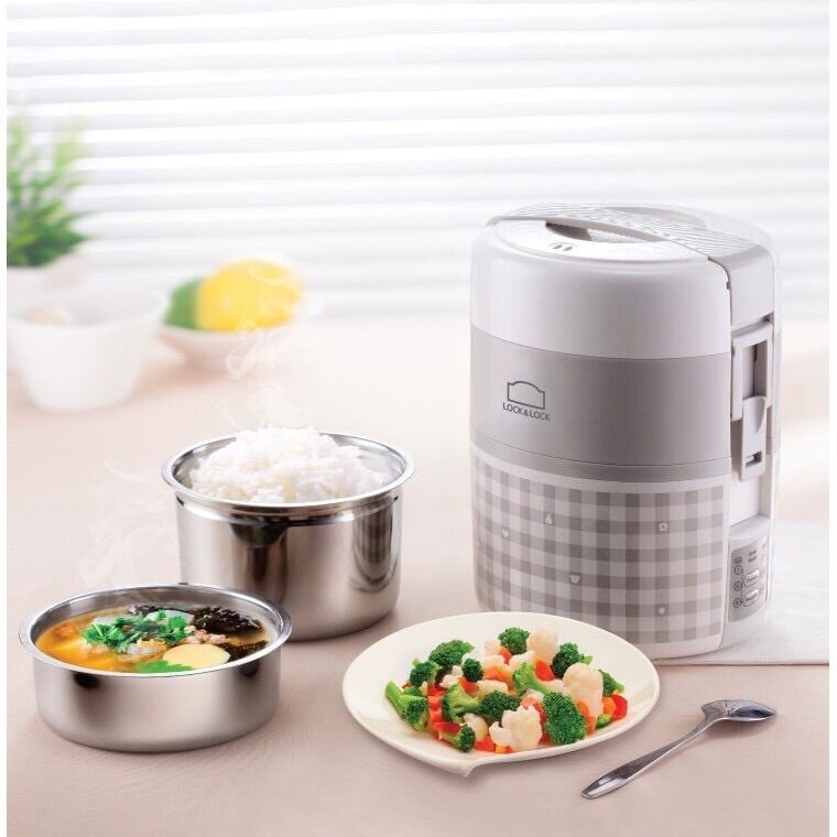 [HCM]Hộp cơm điện Lock&Lock EJR216 ( 2L ) - Hàng Chính Hãng