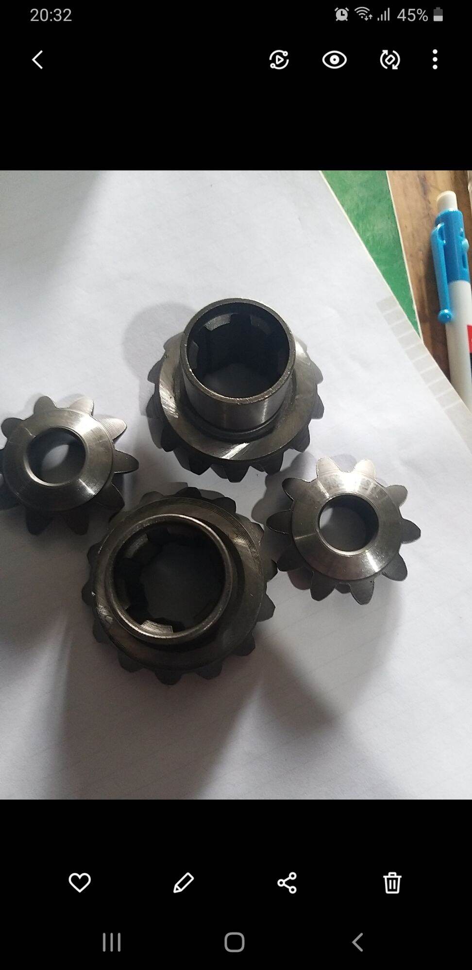 Bộ visai răng to xe ba banh