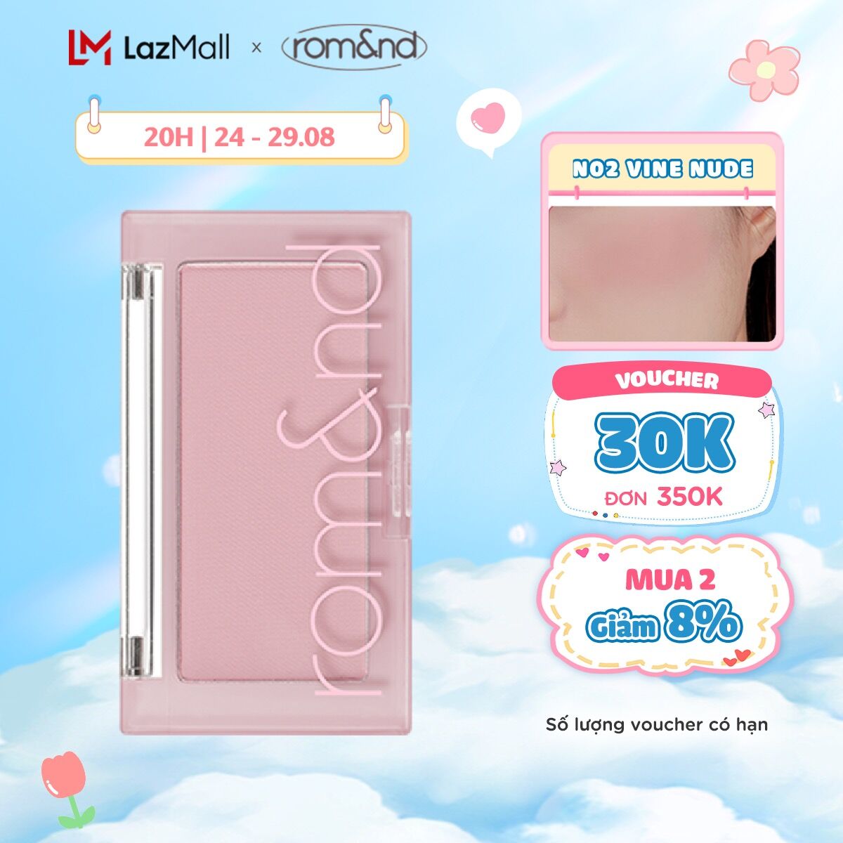 Phấn má hồng ngọt ngào Hàn Quốc Romand Better Than Cheek 3.8g