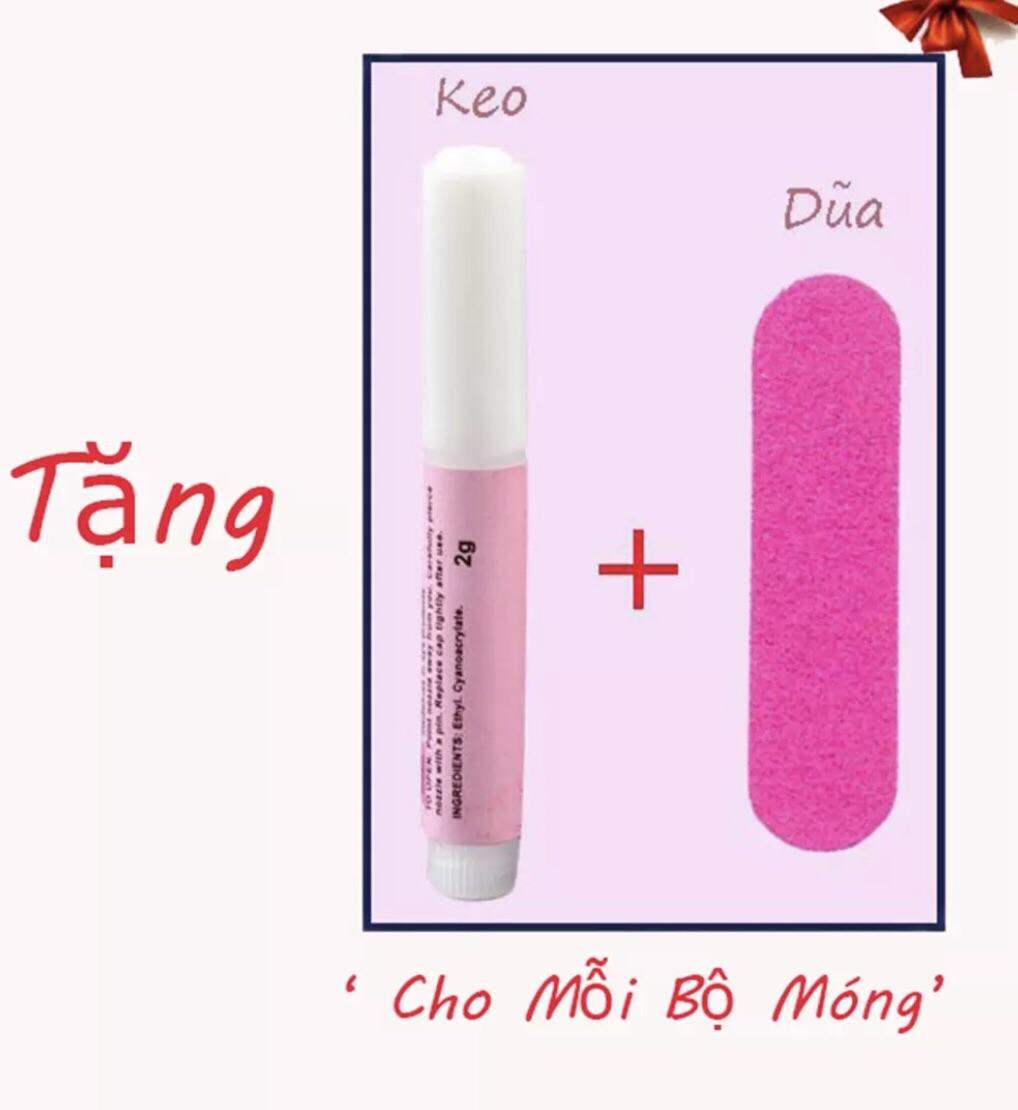 Móng tay úp nails hình lá bài thời trang 2 - tặng keo và dũa