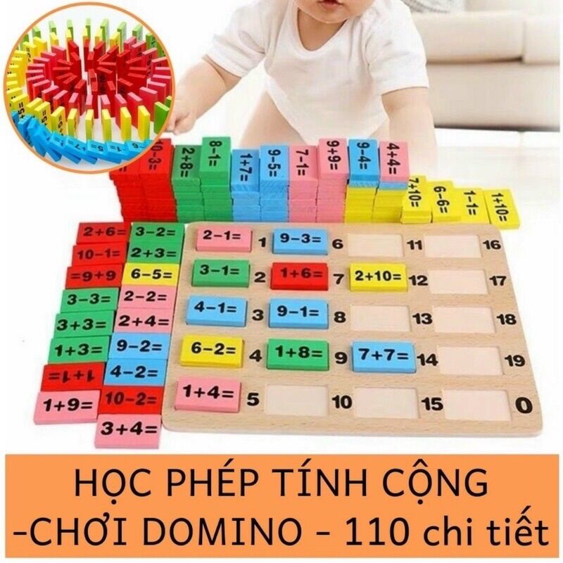 Domino số và phép tính cho bé